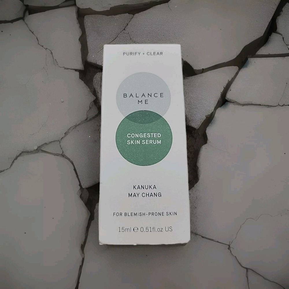 BALANCE ME Congested Skin Serum Kanuka May Chang For Blemish Prone Skin 15ml NIB
